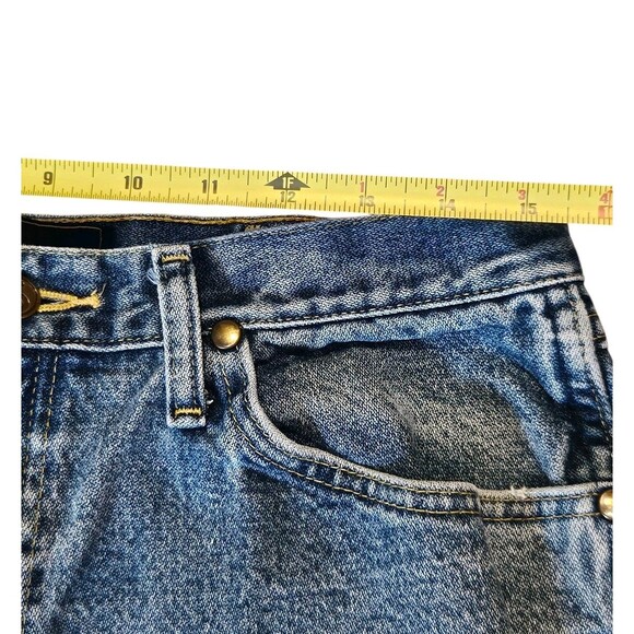 Wrangler George Strait Jeans Mens 34x30 (31x29) Blue Western Cowboy Straight Leg - Picture 3 of 11